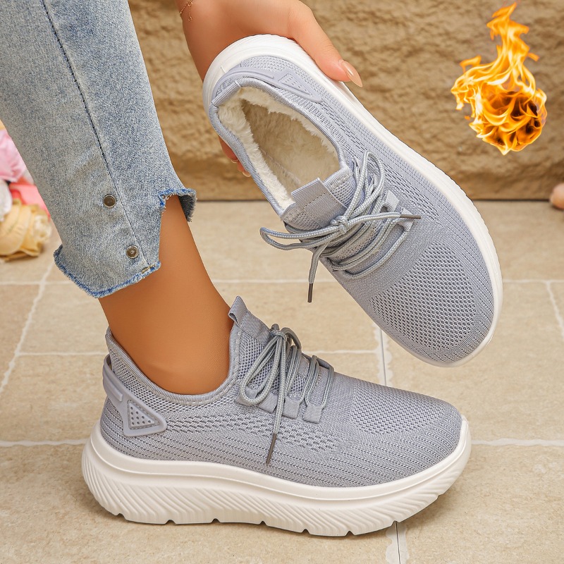 Zapatillas de Deporte para Cam - Knit Fabric Lace Up Sneakers reseña y precio